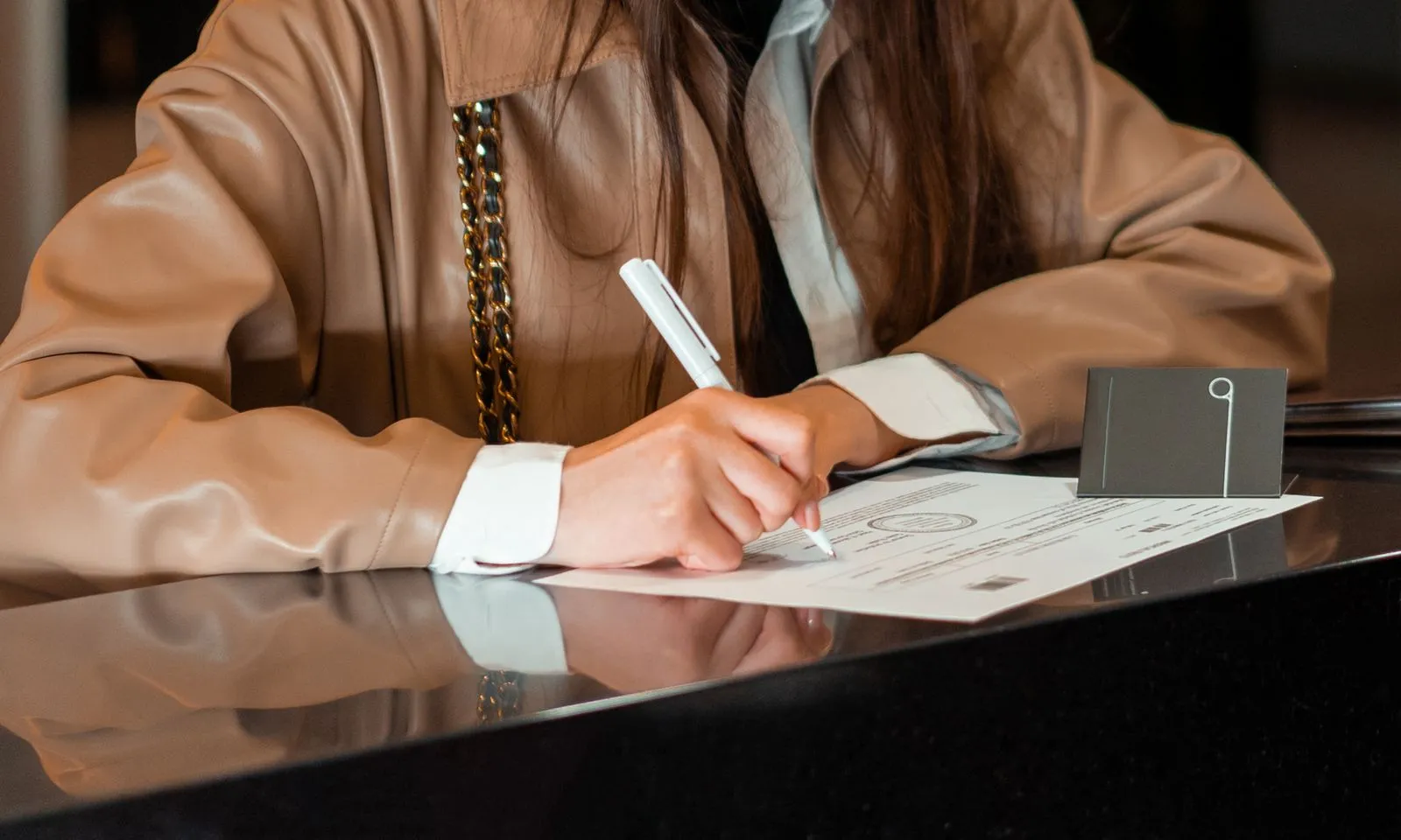 A person verifying data on a screen, representing the EU VIES VAT validation database